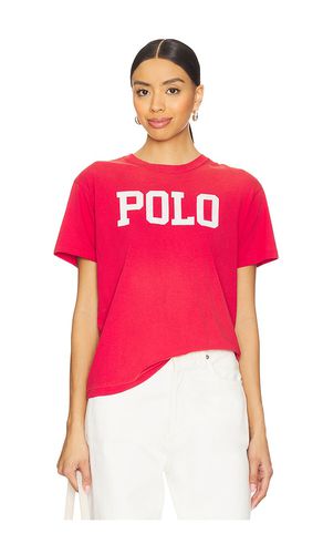 Logo cotton jersey crewneck tee en color rojo talla L en - Red. Talla L (también en M, S, XS, XXS) - Polo Ralph Lauren - Modalova