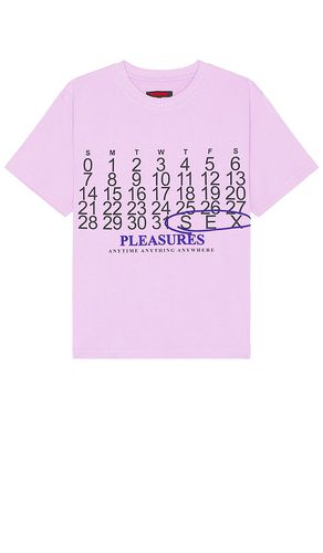 Calendar heavyweight t-shirt en color morado talla L en - Purple. Talla L (también en M) - Pleasures - Modalova