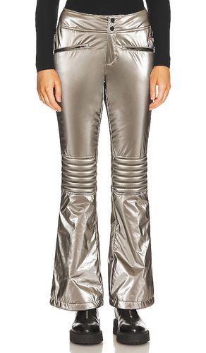 Pantalón de carrera acampanado aurora en color plateado metálico talla L en - Metallic Silver. Talla L ( - Perfect Moment - Modalova