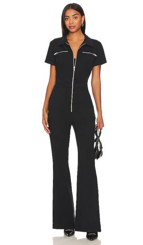 Martina short sleeve flare jumpsuit en color talla M en - Black. Talla M (también en S, XS) - PISTOLA - Modalova