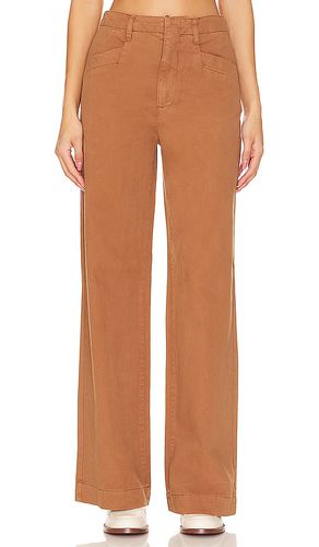 Pantalones anchos de talle alto jasmine en color marrón talla 24 en - Brown. Talla 24 (también en 25, 26, 27) - PISTOLA - Modalova
