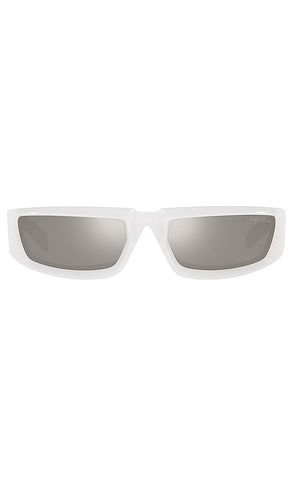 Gafas de sol runway en color blanco talla all en & - White. Talla all - Prada - Modalova