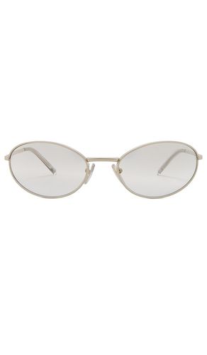 Oval sunglasses in color metallic size all in - Metallic . Size all - Prada - Modalova