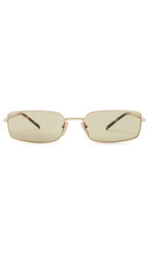 Rectangle sunglasses in color metallic size all in - Metallic . Size all - Prada - Modalova