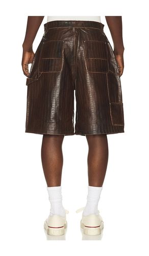 Distressed Croc Embossed Leather Shorts in . Taglia 32. Also in 36 - Found - Modalova