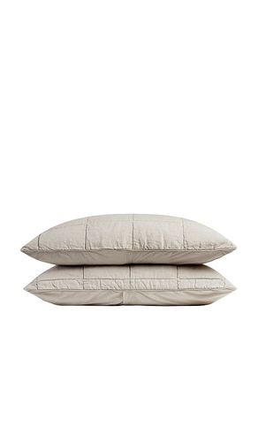 Linen Box Quilted Sham Set in . Taglia - Parachute - Modalova