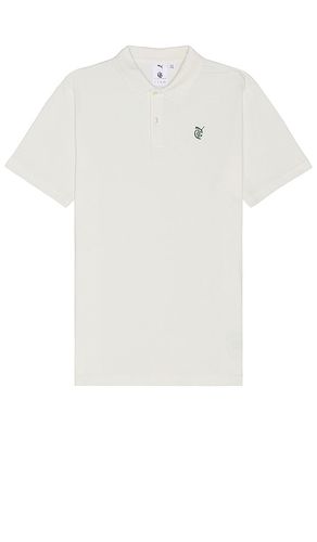 X puma post round polo en color blanco talla L en - White. Talla L (también en M, S, XL/1X) - Quiet Golf - Modalova