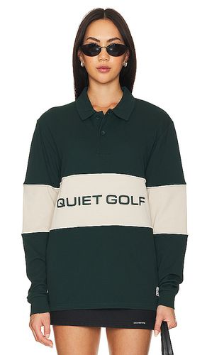 Qg sport long sleeve polo en color verde talla L en - Green. Talla L (también en M, S, XL/1X) - Quiet Golf - Modalova