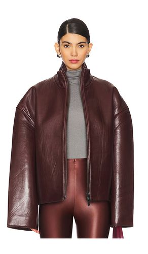 Chaqueta cuero bonded en color burgundy talla 32 en - Burgundy. Talla 32 (también en 34, 36, 38, 40, 42) - REMAIN - Modalova