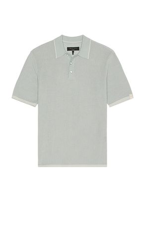 Harvey knit polo en color azul talla M en - Blue. Talla M (también en S, XL/1X) - Rag & Bone - Modalova
