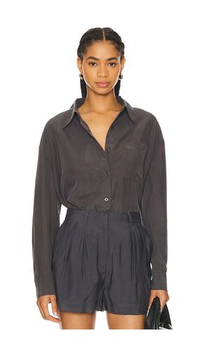 Blusa oversized en color talla L en - Grey. Talla L (también en M, S, XS) - RE ONA - Modalova
