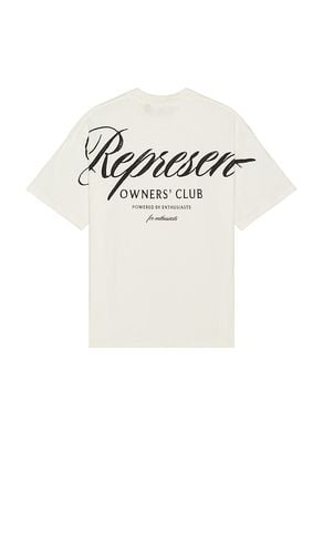 Camiseta owners club script en color blanco talla L en - White. Talla L (también en M, S, XL/1X) - REPRESENT - Modalova