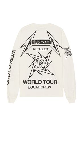 X Metallica 40 Year Anniversary Long Sleeve Tee in . Taglia M, S, XL/1X - REPRESENT - Modalova