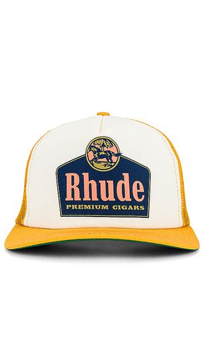 Rhude Cigars Trucker Hat in Yellow - Rhude - Modalova