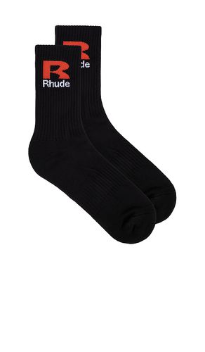 Rhude R Socks in Black - Rhude - Modalova