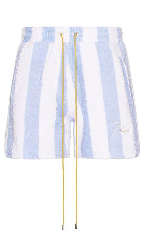 Striped loop terry short en color bebe azul talla L en & - Baby Blue. Talla L (también en XL/1X) - Rhude - Modalova