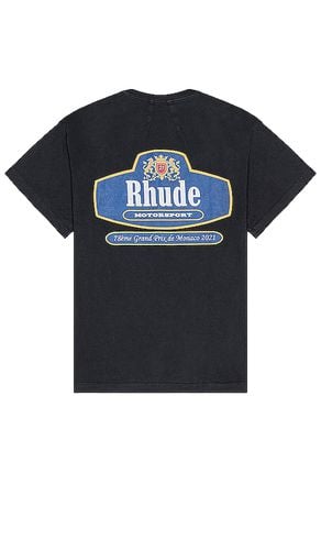 Camiseta racing crest en color talla L en - Black. Talla L (también en M, S, XL/1X) - Rhude - Modalova