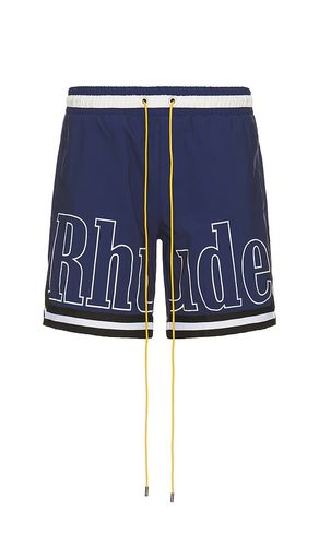 Basketball Logo Swim Short in . Taglia S - Rhude - Modalova