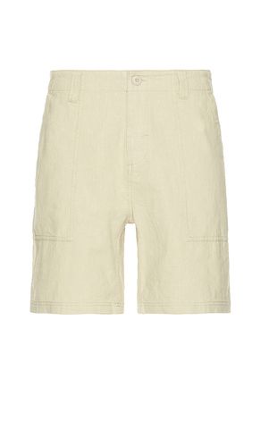 Worn path textured linen short en color crema talla 32 en - Cream. Talla 32 (también en 36) - Rhythm - Modalova