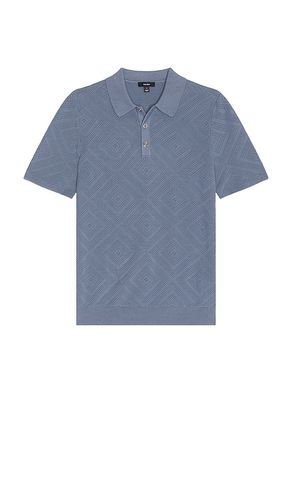 Lupton Press Stud Square Textured Polo in . Taglia M, S, XL/1X - Reiss - Modalova