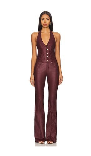 Cynthia jumpsuit en color burgundy talla L en - Burgundy. Talla L (también en M, S, XS) - retrofete - Modalova