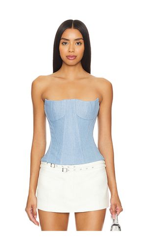 Bustier corset top en color azul talla 40/L en - Blue. Talla 40/L (también en 42/XL) - Rozie Corsets - Modalova
