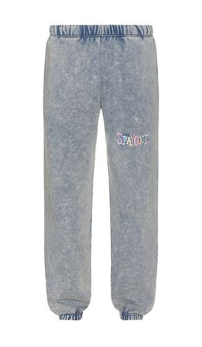 Pantalón deportivo tribal acid wash en color azul talla L en - Blue. Talla L (también en M, S, XL/1X) - Stay Cool - Modalova