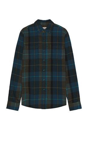 Plaid Cotton Flannel Shirt in . Taglia S - Schott - Modalova