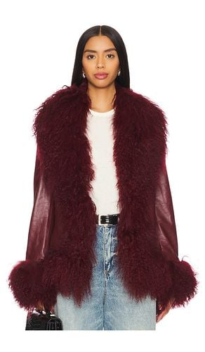 Dorothy Leather Coat With Fur Trim in . Taglia S - Susanna Chow - Modalova