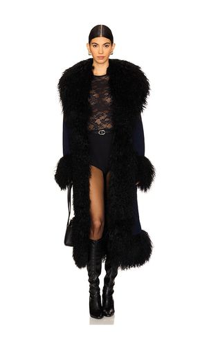 Dorothy Suede Maxi Coat With Fur Trim in . Taglia M, S - Susanna Chow - Modalova