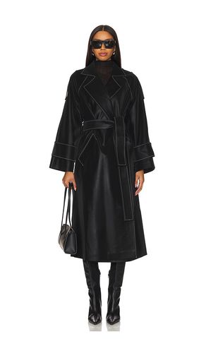 Faux Leather Stitch Trenchcoat in . Taglia S - SELMACILEK - Modalova