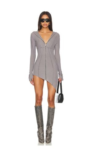 Asymmetric Zip Hoodie Dress in . Taglia XS - SAMI MIRO VINTAGE - Modalova