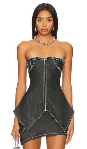 X REVOLVE Zip Front Tube Top With Uneven Hem in . Taglia XS - SAMI MIRO VINTAGE - Modalova