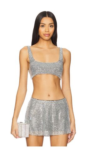 Crystal mini top en color metálico talla M/L en - Metallic Silver. Talla M/L (también en XL, XS/S) - Santa Brands - Modalova