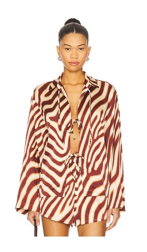 Montie Tie Front Sleeved Shirt in . Size M, S, XS - SEVEN WONDERS - Modalova