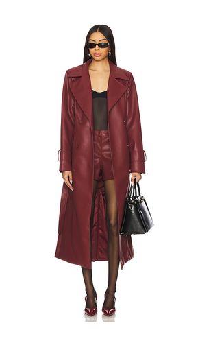 X REVOLVE Tyra Faux Leather Trenchcoat in . Size S, XS - SNDYS - Modalova