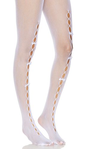 Stems TIGHTS CUT OUT MESH in Ivory - Stems - Modalova