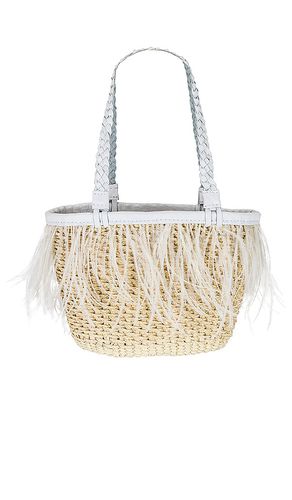 Feathers mini basket bag in color neutral size all in & - Neutral. Size all - SENSI STUDIO - Modalova