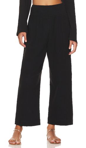 Pantalón double cloth shirring en color talla M en - Black. Talla M (también en S) - Seafolly - Modalova