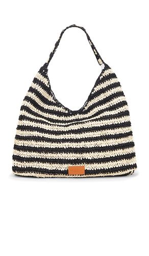 Bolso tote raffia stripe en color ivory talla all en & - Ivory. Talla all - Seafolly - Modalova