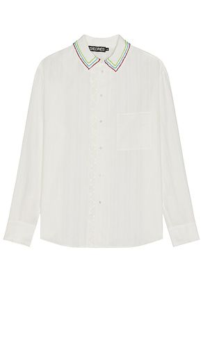 Beaded Collar Shirt in . Size M, XL/1X - SIEDRES - Modalova