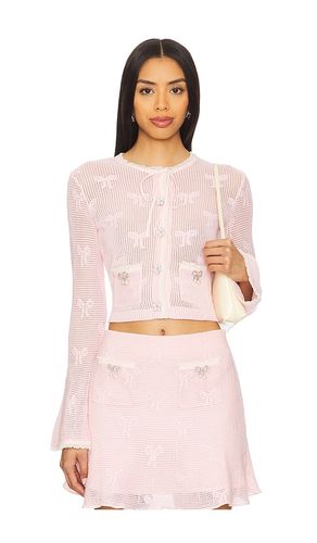 Bow Crochet Cardigan in . Size L. Also in M - self-portrait - Modalova