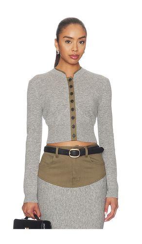 Contrast Placket Cardigan in . Taglia S. Also in XS, M, L - self-portrait - Modalova