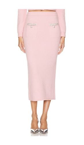 Embellished Knit Midi Skirt in . Size S - self-portrait - Modalova