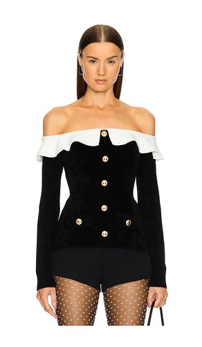 Chenille Knit Off Shoulder Top in . Taglia M - self-portrait - Modalova