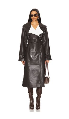 Estelle Vegan Leather Trench Coat in . Size S, XS - SER.O.YA - Modalova