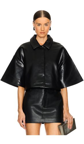 Adi Faux Leather Cropped Jacket in . Size M, S, XS - SER.O.YA - Modalova