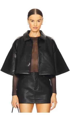 Adi Faux Leather Cropped Jacket in . Size S, XS - SER.O.YA - Modalova