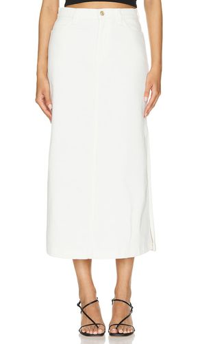 Midi denim skirt in color white size 24 in - White. Size 24 (also in 25, 26, 27, 28) - 7 For All Mankind - Modalova