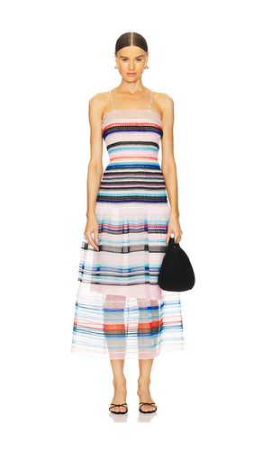 Beaded Strap Striped Smocked Dress in . Taglia XS/S - Susan Fang - Modalova